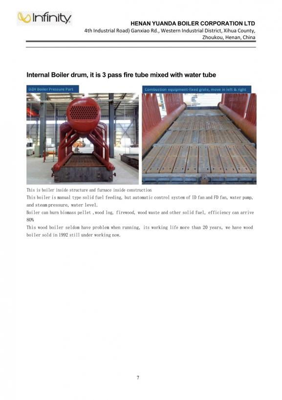 Yuanda Boiler Manual Feeding Boiler